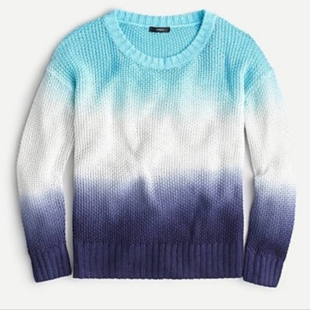 NWT! J.Crew Dip-dyed Ombre beach sweater, Size Small